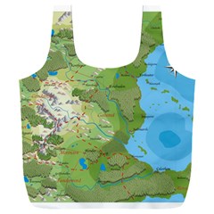 Grand Duchy Of Valderin Fantasy Map Full Print Recycle Bag (xxxl)