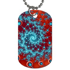 Fractal Pattern Background Dog Tag (one Side)