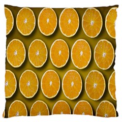 Orange Slices Cross Sections Pattern Standard Flano Cushion Case (two Sides)