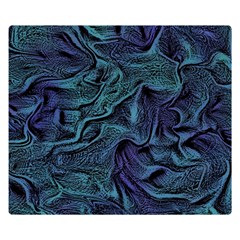 Abstract Waves Background Texture Wave Double Sided Flano Blanket (small) 