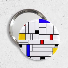 Illustration Geometric Abstract Plates Mosaic 2 25  Handbag Mirrors