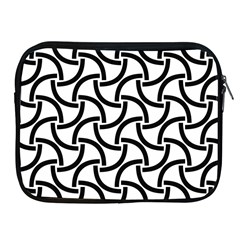 Background Monochrome Geometric Apple Ipad 2/3/4 Zipper Cases