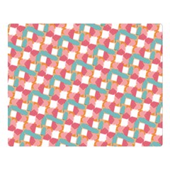 Patchwork Pastel Pattern Art Double Sided Flano Blanket (large) 