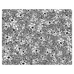 Weird Cute Fantasy Monsters Motif Pattern Double Sided Flano Blanket (medium) 