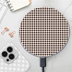 Purple Black Small Plaids Wireless Charger