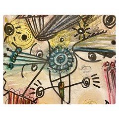 Thoughts Thinkingknowledge Drawing Double Sided Flano Blanket (medium) 