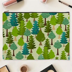 Seamless-forest-pattern-cartoon-tree Cosmetic Bag (xxxl)