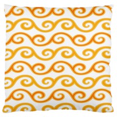 Seamless-pattern-ibatik-luxury-style-vector Large Flano Cushion Case (two Sides)