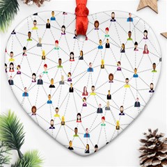 Social-media Heart Ornament (two Sides)