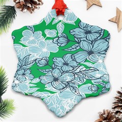 Flowers-26 Snowflake Ornament (two Sides)