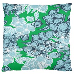 Flowers-26 Large Cushion Case (one Side)