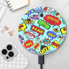 Comic Bubbles Seamless Pattern Wireless Charger
