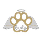  Personalized Dog Memorial Wings Angel Wood Ornament Front