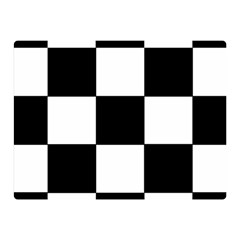 Grid-domino-bank-and-black Double Sided Flano Blanket (mini)