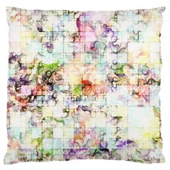 Dirt Puzzle Scrap Book Background Large Cushion Case (one Side)