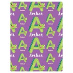 Personalized Alphabet Name Two Sides Premium Plush Fleece Blanket (Baby Size) 40, x30,  Blanket Front