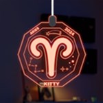 Personalized Zodiac Sign LED Acrylic Ornament Front