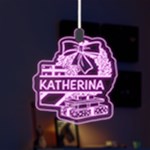 Personalized Xmax Box LED Acrylic Ornament Front