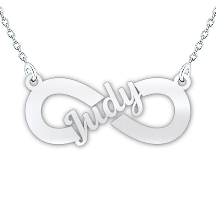 Personalized Name 925 Sterling Silver Name Pendant Necklace