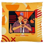 Couple Heart Large Cushion Case (One Side) Front
