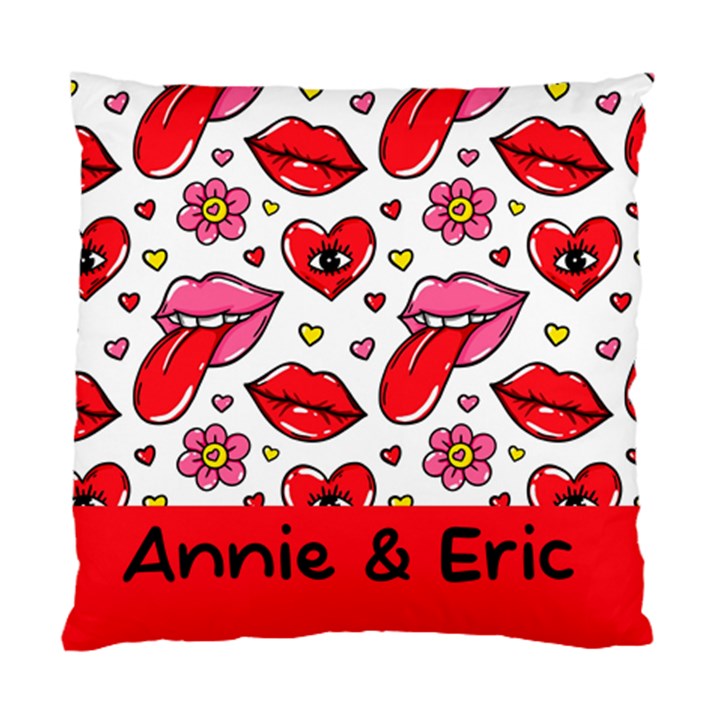 Personlized Hearts Pattern Standard Cushion Case (One Side)