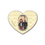 Love Forever Rubber Coaster (Heart) Front