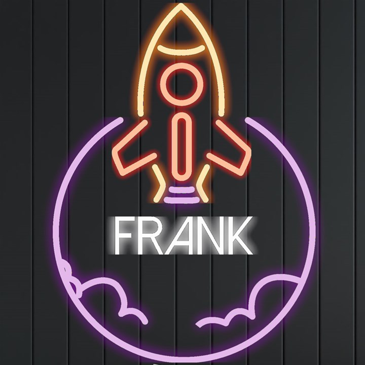 Personalized Rocket Name Neon Signs and Lights