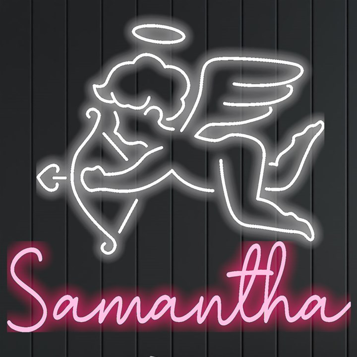 Personalized Angel Cupid Name Neon Signs and Lights