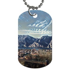 Lake In Italy Dog Tag (one Side)