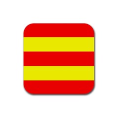Aust Agder Flag Rubber Coaster (square)