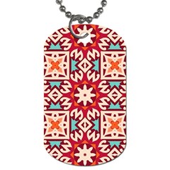 Geometric Pattern Seamless Abstract Dog Tag (one Side)