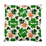 Personalized St Patricks Day Couple Name Standard Cushion Case (One Side) Front