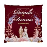 Personalized Wedding Illustration Name Standard Cushion Case (One Side) Front