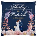 Personalized Wedding Illustration Name Large Cushion Case (One Side) Front