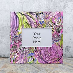 Abstract Intarsio White Box Photo Frame 4  X 6 
