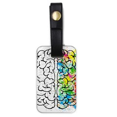 Brain-mind-psychology-idea-drawing Luggage Tag (one Side)