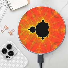 Fractal Mandelbrot Set Pattern Art Wireless Fast Charger(white)