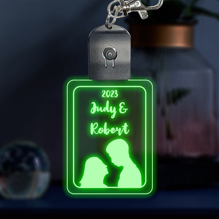 Personalized Couple love Name LED Key Chain