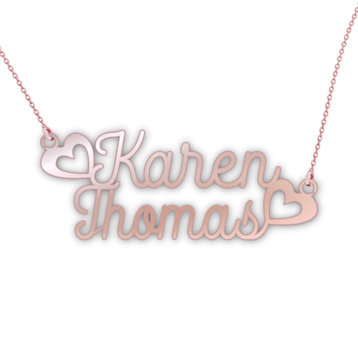 Personalized Name Mini Angel 925 Sterling Silver Name Pendant Necklace
