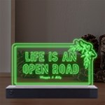 Personalized Text Flower Frame LED Acrylic Message Display Front