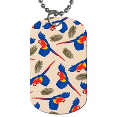 Bird Animals Parrot Pattern Dog Tag (one Side)