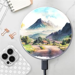 Countryside Trees Grass Mountain Wireless Fast Charger(white)