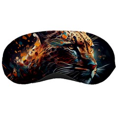 Leopard Feline Artwork Art Fantasy Sleeping Mask
