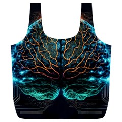 Brain Mind Technology Circuit Board Layout Patterns Full Print Recycle Bag (xxxl)