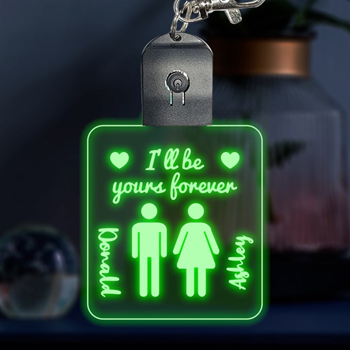 Personalized Couple Name Multicolor LED Acrylic Ornament