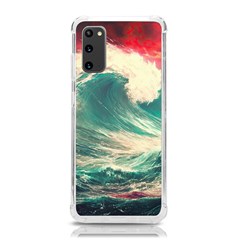 Storm Tsunami Waves Ocean Sea Nautical Nature Painting Samsung Galaxy S20 6 2 Inch Tpu Uv Case