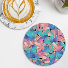 Painting Watercolor Abstract Design Artistic Ink Uv Print Round Tile Coaster