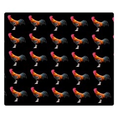 Background Pattern Chicken Fowl Cockerel Livestock Premium Plush Fleece Blanket (small)