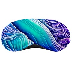 Ocean Waves In Pastel Tones Sleeping Mask