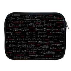 Black Background With Text Overlay Digital Art Mathematics Apple Ipad 2/3/4 Zipper Cases